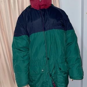 Retro Eddie Bauer Goose Down Large Winter Coat